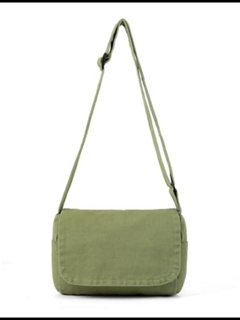 Small Canvas Crossbody Bag Mini Messenger Purse Adjustable Strap Women